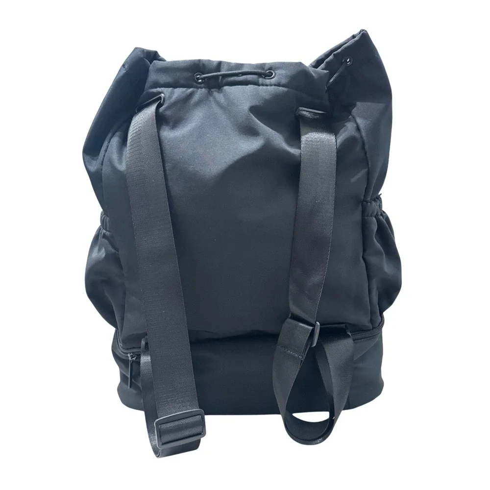 Beyond Yoga Backpack Women OS Black NEW Drawstring Shoe Compartment Athleisure